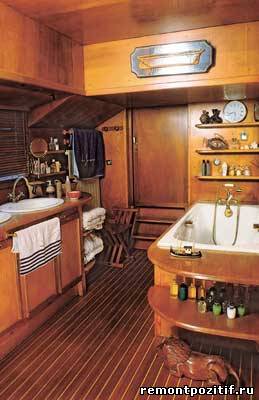 деревянная ванная комната