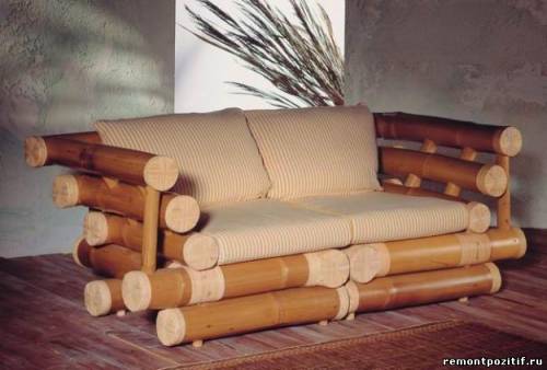 диван из бамбука