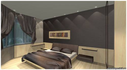 дизайн спальни в типовой квартире