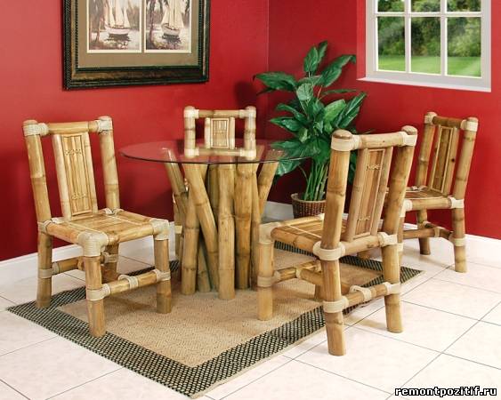 бамбуковая мебель 