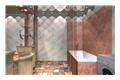 ремонт : Дизайн ванной комнаты с отделкой мрамором